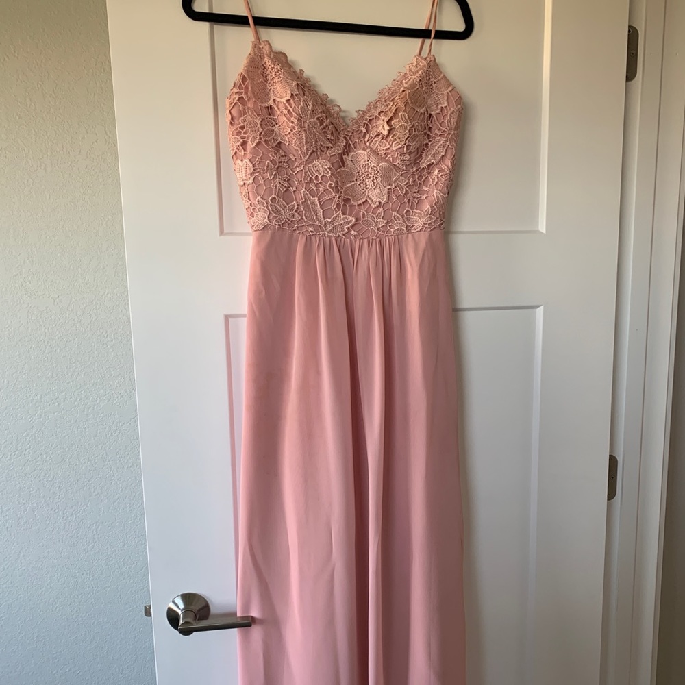 JB mauve/light pink bridesmaid dress